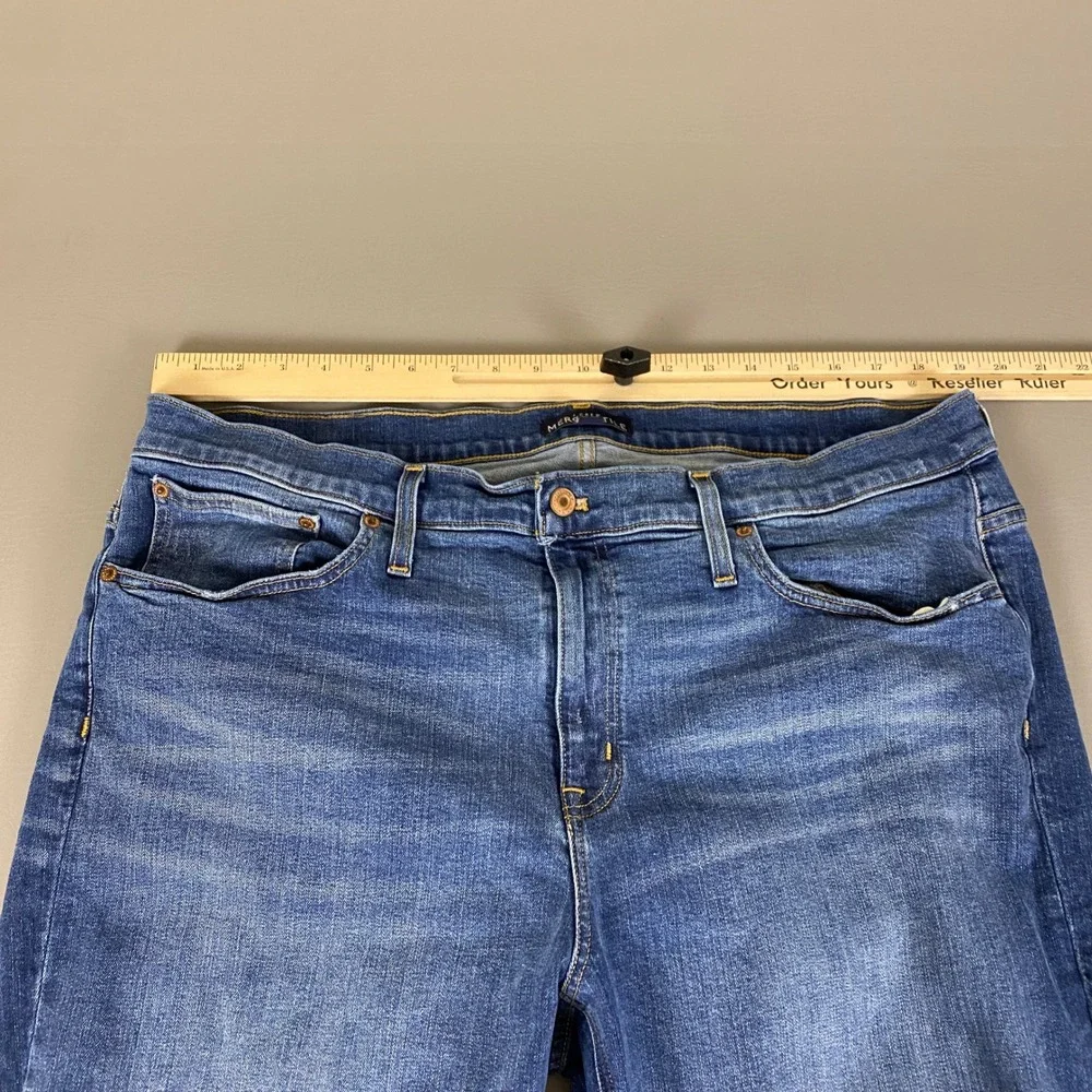 J. Crew Mercantile Jeans Men's Size 34 Short‎ Denim Distressed Blue Cotton Blend
